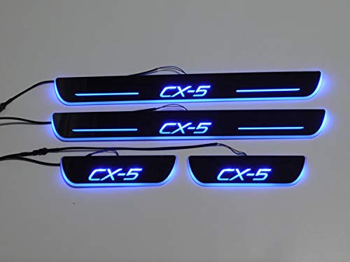 【新品未使用】マツダ CX5 KE系ドアスカッフプレート　青LED　流れる Amazon.co.jp: マツダ CX-5 CX5 ドア スカッフプレート 流れる LED